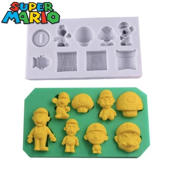Super Mario Bros 3D Tortu Formy Anime Silikónové Čokoládové Kocky Ľadu Cukrárske Pečivo Príručka Pečenie Plesne DIY Cookie Príslušenstvo Nástroj