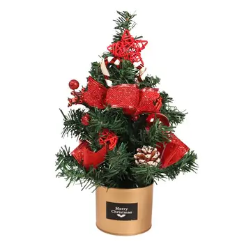 Stolový Mini Vianočný Stromček, Cínové Pole Vianočné Stromčeky Pre Tabuľku Dekor 30 cm/11.8 palcový Vianočné Ozdoby Na Stôl Dekor Interiéru