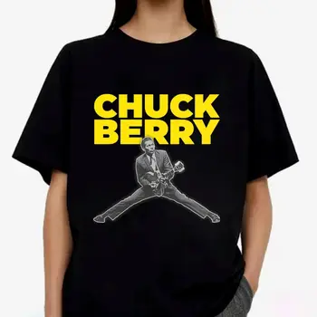 Nové Zriedkavé Chuck Berry Spevák Darček Pre Fanúšikov Unisex Všetky Veľkosti Tričko WS1082 dlhé rukávy