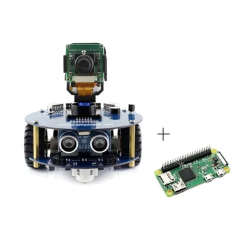 AlphaBot2 robot stavebných kit pre Raspberry Pi Nula WH IR ovládanie zahŕňajú RPi Micro SD Karty Ultrazvukového snímača atď.