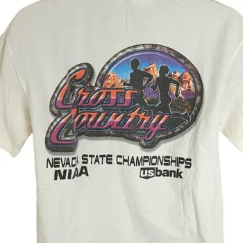 NIAA bežecké Tričko Retro Y2K 2000 Majstrovstvá Štátu Nevada Mens Veľkosť Medium