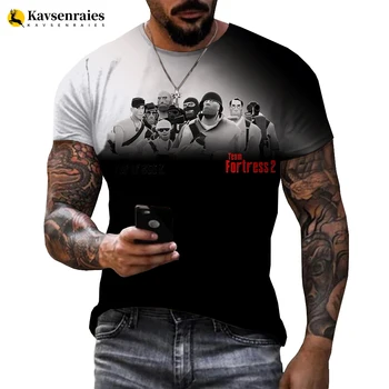 3D Hry Team Fortress 2 T-shirt Muži/ženy, Nové Módne Cool 3D Vytlačené T-shirts Ležérny Štýl tričko Streetwear Topy 6XL