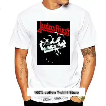Camiseta de Judáš Kňaz para hombre, ropa calle de Harajuku, de acero británico, de hoja, nueva