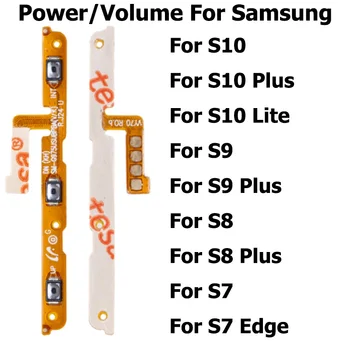 Výkon Objem Flex Kábel Pre Samsung S10 S9 S8 Plus Lite Výkon Objem Bočné Tlačidlo Mini Tlačidlo Flex Pásky Na Vypnutie Časti