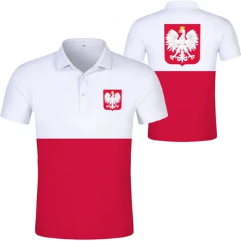 Poľsko Diy zadarmo vlastné meno počet Vlajka Národnej Akadémie 3d oblečenie Polo tričko