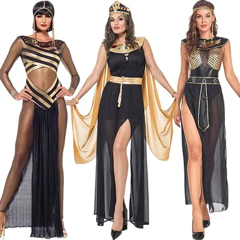 2023 Nové Sexy Kleopatra, Egyptská Kostým Dámy Kleopatra Roman No Toga Župan Gréckej Bohyne Maškarný Kostým Oblečenie Zlato