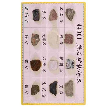 12 ks Výučby Minerálne Rock Vzorom Zobraziť Rock Laboratórne Vzorky Minerálnych Rock Vzor pre Geológie Triede