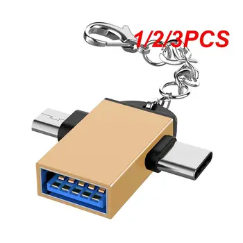 1/2/3KS v 1 OTG USB 3.0 Žena Na Mikro Male USB a USB C Samec Konektor Zliatina Hliníka na Cestách Konvertor