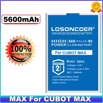 LOSONCOER 5600mAh MAX Mobilného Telefónu, Batérie Pre CUBOT MAX Vysoká Kapacita Batérie~Na Sklade