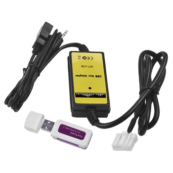 Auto Adaptéra USB, MP3 Audio Rozhranie SD AUX, USB Dátový Kábel pre Pripojenie CD Meniča Pre Mazda 3 6 Miata RX8 CX7