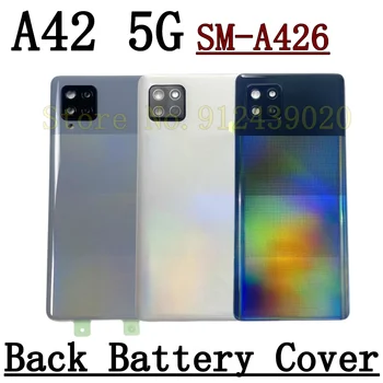 Pôvodný Pre Samsung Galaxy A42 5G A426 Telefón Bývanie Prípade Batéria Zadný Kryt Zadné Dvere Kryt Panel Šasi Veko+Objektív