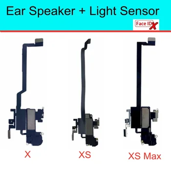Reproduktor slúchadla Luidspreker Pre Iphone X XS Max Geluid Zvonenie Flex Kabel Voor Svetelný Senzor Reparatie časti
