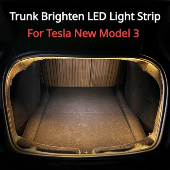 Pre Tesla Model 3 3+ Kufor LED Svetelné Pásy Predné, Zadné Atmosféru Svetla Rozžiari 3500K 8000K Nové Model3 Highland 2024 Príslušenstvo