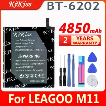 KiKiss 4850mAh Náhradné Batérie BT-6202 Pre LEAGOO M 11 M11 BT 6202 BT6202 Nabíjateľná Batéria