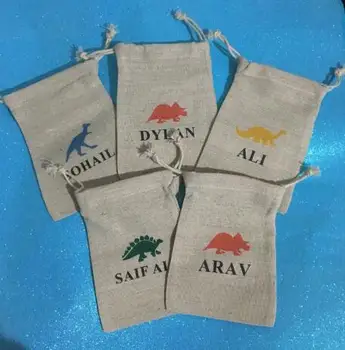 vlastné mená dinosaura deti narodeniny Candy tašky ďakujem prospech tašky baby sprcha krst Vianoce, Nový ROK PARTY liečbu puzdro