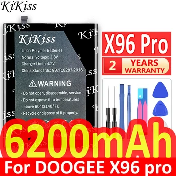 KiKiss pre DOOGEE X96 Pro X96pro výkonnú Batériu X 96 Pro (BAT20X965400) 6200mAh Vysokou Kapacitou Batterij + Trať Č.
