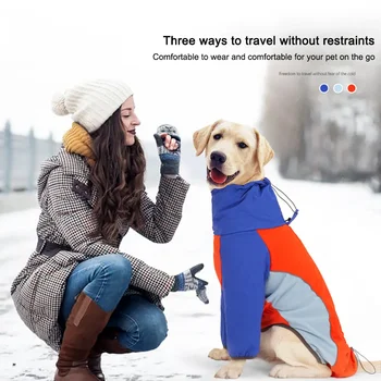 Teplý Pes Kabát Vetru Nepremokavá Kabáty Bundy S Reflexné Pásky Pet Chladné Počasie Coats Pre Malé A Stredne Veľké Psy