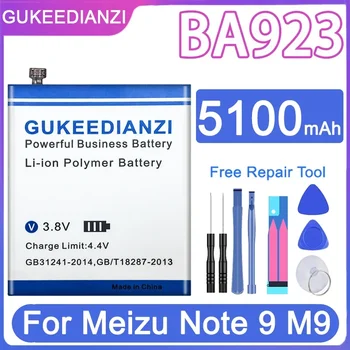 GUKEEDIANZI Pre Meizu Poznámka 9 Note9 M9 M923H Smartphone BA923 BA 923 5100mAh Kvalitné Batérie + Sledovacie Číslo
