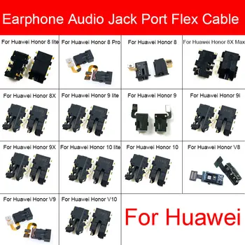Audio Jack Flex Stužkový Kábel Pre Huawei Honor 20i V8 V9 9i 9X 8X Max Pro 8C Zobraziť 10 Lite Slúchadlá Slúchadlá Port Opravy Dielov