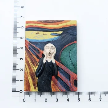 Kričať, Maľovanie Chladnička Magnet Darček Živice Dekorácie Správu Nálepky Cestovanie So Suvenírmi