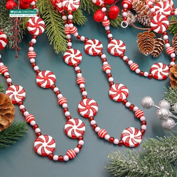 3Meters Farebné Cukríky Prívesok Štýle Vianoc Sladkosti Korálky String Hobby Ručné pre detské Izby Vianočný Strom Domova Navidad