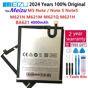 100% Originálne 4000mAh BA621 Batérie Pre Meizu M5 Poznámka / Note 5 Note5 M621N M621M M621Q M621H Mobilného Telefónu, Batérie Bateria