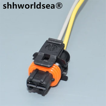 shhworldsea 2 Pin 3,5 mm 1928404072 1928403137 Common Rail Diesel Injektor Plug Automobilový Konektor Zásuvka
