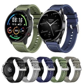 Pre Xiao Sledovať Farba 2 Smartwatch Remienok 22 mm Nylon Silikónový Náramok Pre Xiao Sledovať 2 Pro/S3/S1 Pro/Aktívne/S2 42mm 46 mm Band