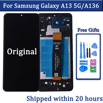 Pôvodný Pre Samsung Galaxy A13 5G LCD Displej S Dotykovým displejom Digitalizátorom. Pre Samsung A136 A136B A136U LCD