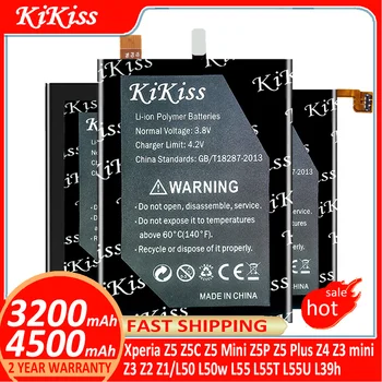 KiKiss Batérie Pre Sony Xperia Z5 Z5C Z5mini Z5 Mini Z5P Z5 Plus Z5Plus Z4 Z3 mini Z3mini Z3 Z2 Z1 L50 L50w L55 L55T L55U L39h
