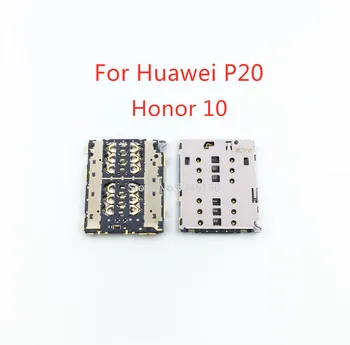 2-10Pcs Pre Huawei P20 P20 Pro Česť 10 Mate 9 Pro Mate 10 Sim Kariet Zásobník Micro SD Držiak Pamäťovej Karty Slot Opravy Dielov