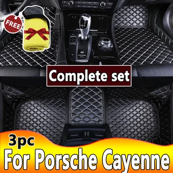 Auto podlahové rohože pre Porsche Cayenne 2006 2007 2008 2009 2010( Nízke zápas) Vlastné auto nohy Podložky automobilov