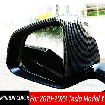 2 ks Bočné Spätné Zrkadlo Spp Kryt Pre Tesla Model Y 2019 2020 2021 2022 2023 Lesklý Čierny Oxid ABS Dekorácie, Doplnky