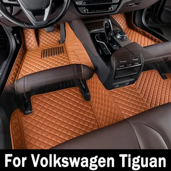 Auto Podlahové Rohože Pre Volkswagen Tiguan 2009 2010 2011 2012 2013 2014 2015 2016 Auto Nohy Podložky Koberec Kryt Interiérové Doplnky