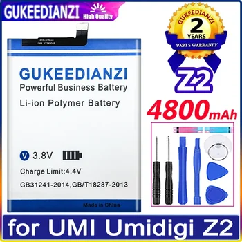 Z 2 4800mAh Batérie pre UMI Umidigi Z2 Batérie + bezplatné nástroje