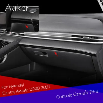 Auto Tabuli Center Control Edge Výbava Kryt Interiéru Obloha Nálepky Prúžky Na Hyundai Elantra Avante 2020 2021