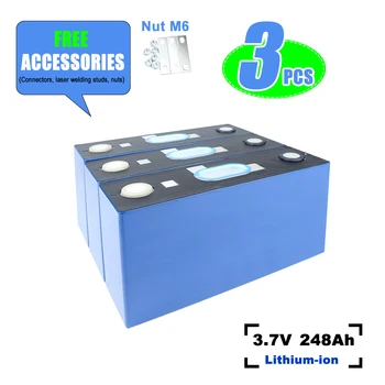 CATL NCM 3,7 V 248Ah Nabíjateľná Lítiová Batéria s Vysokou Kapacitou Bunka 3-13PCS Pre DIY RV Loďou, Solárny Systém EÚ bez Dane
