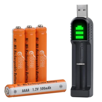 1.2 V AAAA Ni-MH Dobíjacie Batérie Povrchu Stylus Pen Hračky Bluetooth Slúchadlá, USB Nabíjačka na AA AAA AAAA N-Veľkosť