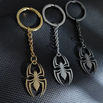 Spider Keychain Araneid Zvierat Krúžok na Kovové kľúčenky Halloween Darčeky Pre Ženy, Mužov, Kabelka Accessorie DIY Ručne vyrábané Šperky