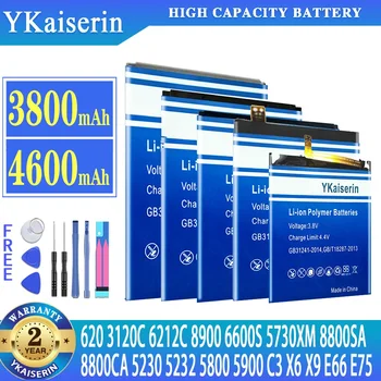 YKaiserin Batérie Pre Nokia C6 C6-00 Lumia 620 E66 hry na nokiu 3120, 6212C 8900 6600S E75 5730XM 8800SA 8800CA 5230 5232 5800 5900 C3 X6 X9
