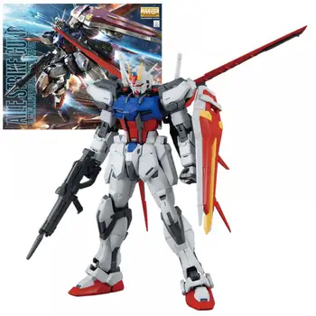 Bandai MG 1/100 Aile Štrajk Gundam Enforclng Mobile Suit GAT-X105 Montáž Model Obrázok Anime Ozdoby Zbierať Hračky Darček