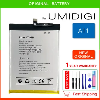 100% Originálne pre UMI Umidigi A11 A11S Batérie 5150mAh 100% Nové Náhradné Diely Telefón Príslušenstvo Akumulátory Sledovacie Číslo