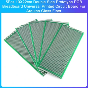 5 ks 10X22cm Dvojité Bočné Prototyp PCB Breadboard Univerzálnej Dosky plošných spojov Pre Arduino Sklenené Vlákna,