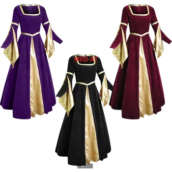Nové Nežnej Ženy Renesancie Kráľovná Cosplay Šaty Stredoveké Ren Faire Viktoriánskej Šaty Halloween Kostýmy Princ Oblečenie