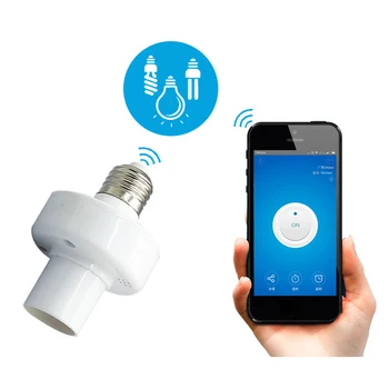 WiFi Bezdrôtové Svetlo Držiteľ E27 LED Wifi Žiarovky Smart APP Základne Držiaka Zásuvka Pre IOS Android Diaľkové Ovládanie AC100-250V