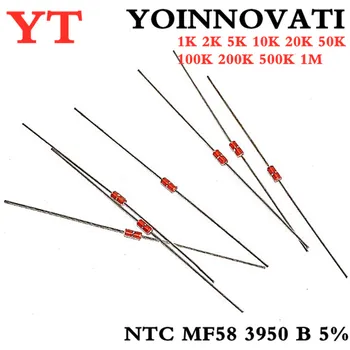 Tepelný Odpor NTC MF58 3950 B 5% 1K 2K 5K 10 K 20 K 50K 100K 200 TISÍC 500 1M 1/2/3/5/10/K Ohm R Thermistor Senzor