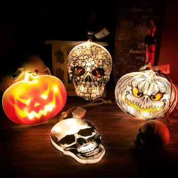 Nové Halloween Party Dekorácie, Závesné Osvetlenie String Demon Lebky Svetlomety LED Svietidlo Halloween Dekorácie Svetlá