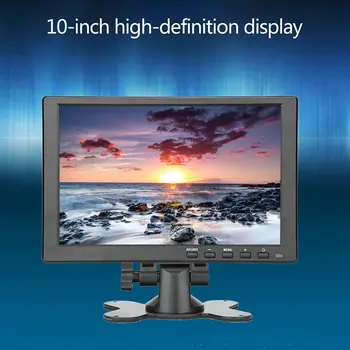 2023 Nový 10 Palcový Prenosný Monitor kompatibilný s HDMI 1024*600P HD IPS Displej Počítača LED Monitory S Kožené puzdro Rýchle Dodanie