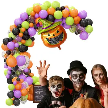 Halloween Balóny Garland Auta Horror Party Latex Tekvica Balóny 124 Ks Halloween Party Dekorácie Horror Party