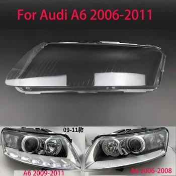 Pre Audi A6 C6 2006-2011 Svetlometu Transparentné Tienidlo Svetlometu Objektív Lampa Odsávače Tienidlo Kryt Objektívu Svetlo Ochrany SHELL
